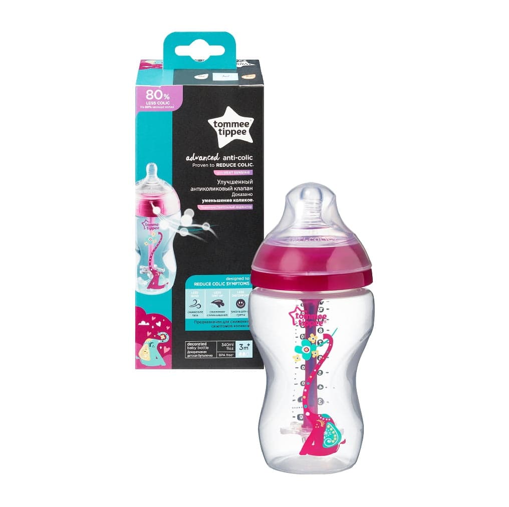

Tommee Tippee Closer To Nature Advanced Anti-Colic butelka antykolkowa 3m+ Girl 340ml