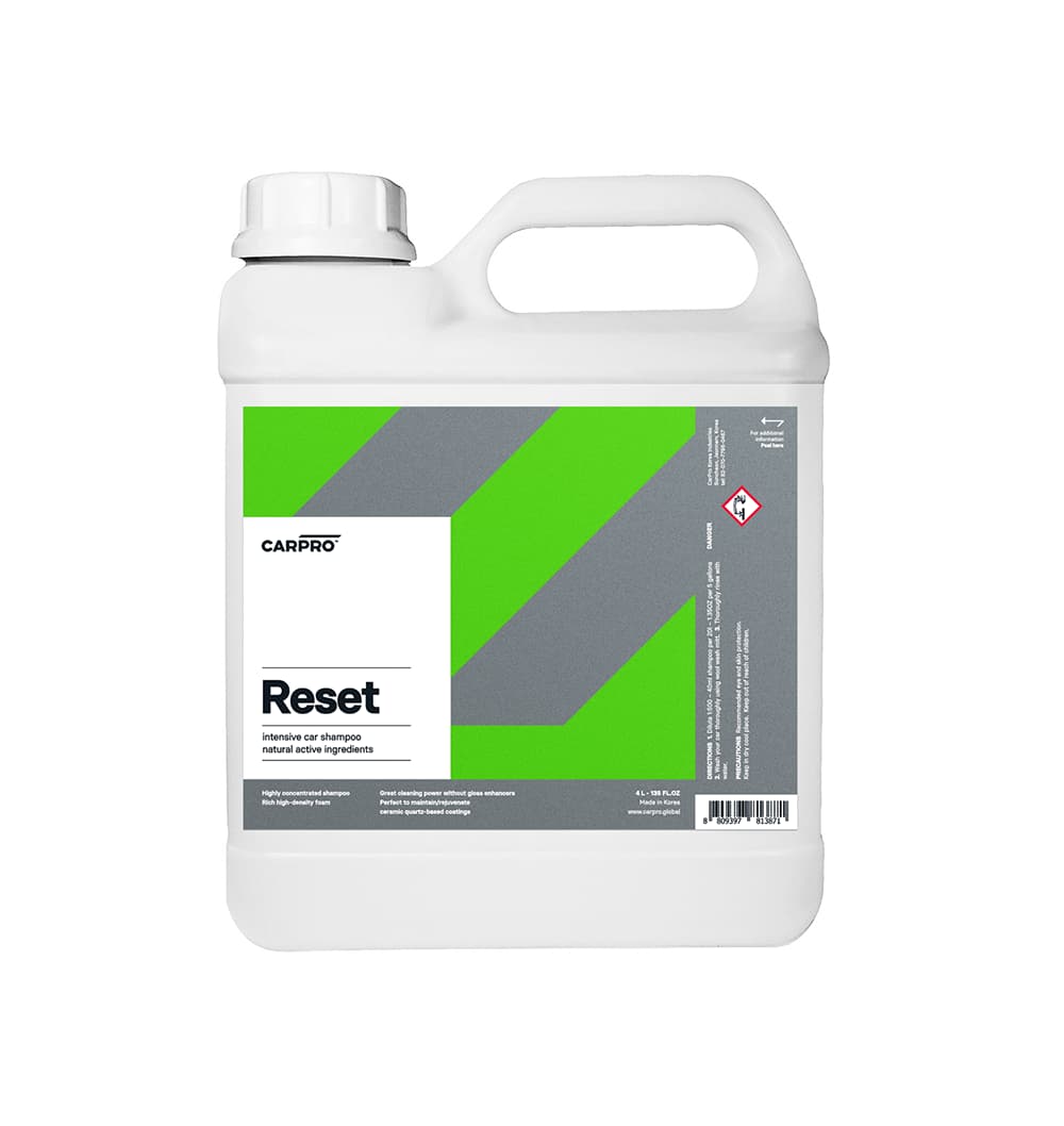 

CarPro Reset - shampoo 4L - szampon pielęgnuje i odtyka powłoki kwarcowe/ceramiczne