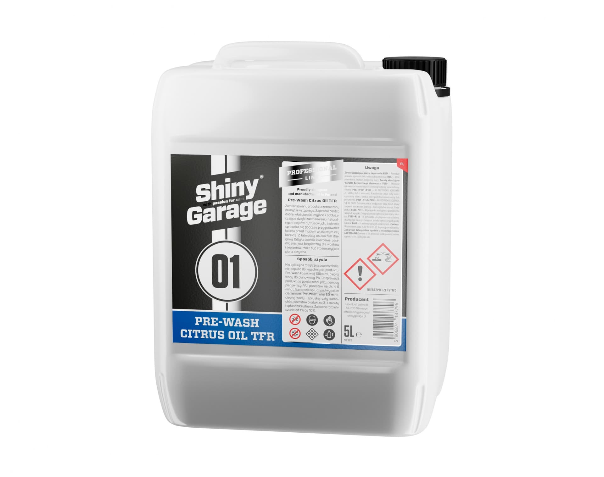 

Shiny Garage Pre-Wash Citrus Oil 5L -produkt do mycia wstępnego