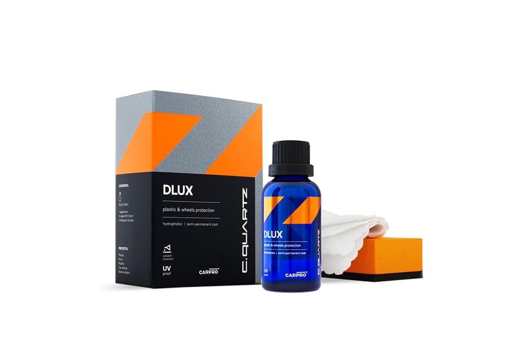 

CarPro C.Quartz Dlux Kit 30ml - zestaw, powłoka ceramiczna do zabezpieczania plastików i felg