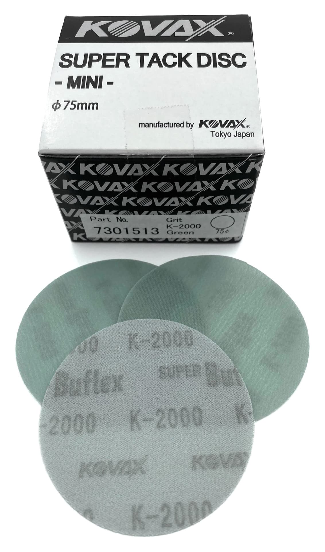 

Kovax Buflex Dry K2000 75mm - krążek ścierny na rzep bez otworów