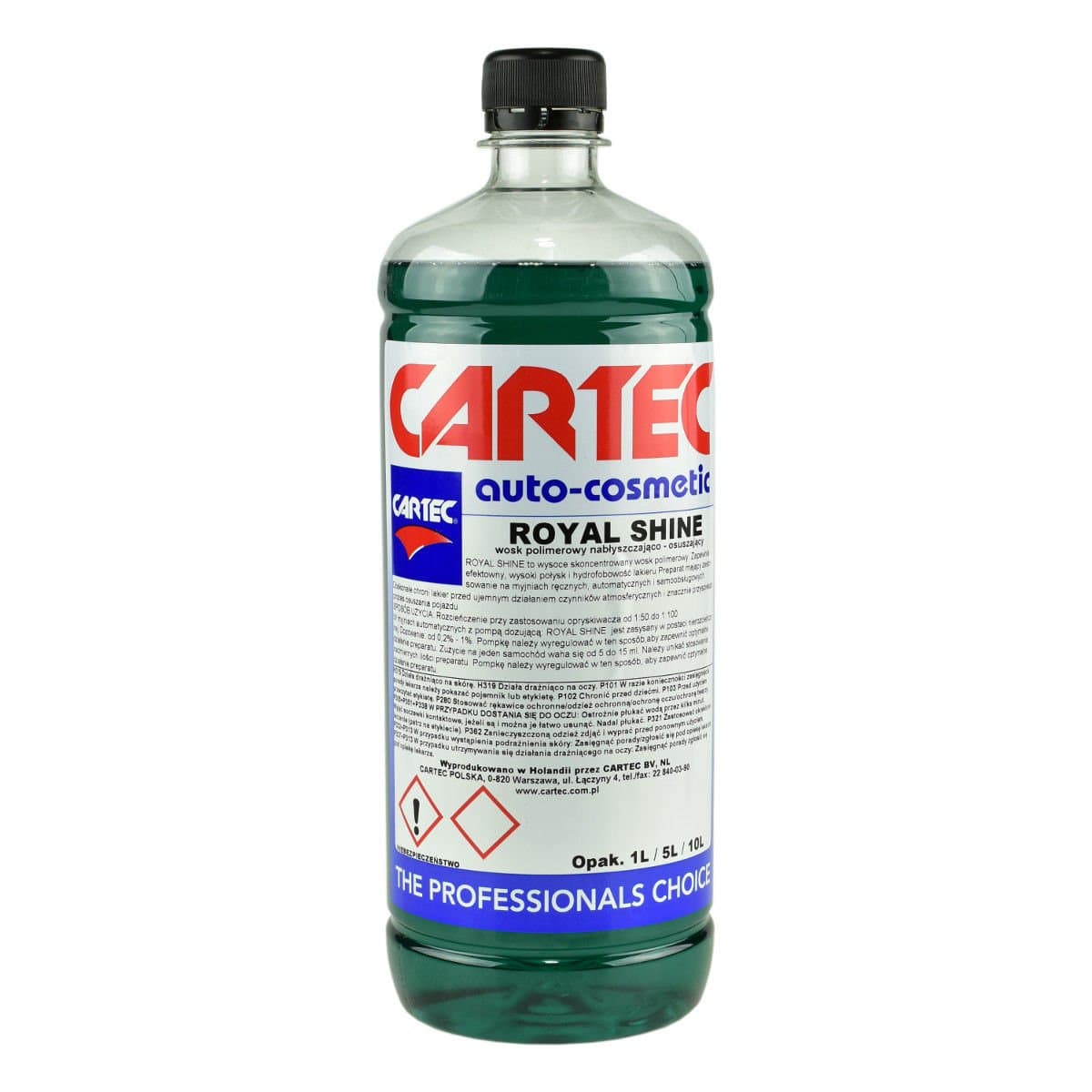 

Cartec Royal Shine 1L - skoncentrowany wosk polimerowy przyśpiesza proces osuszania auta idealny na myjnię