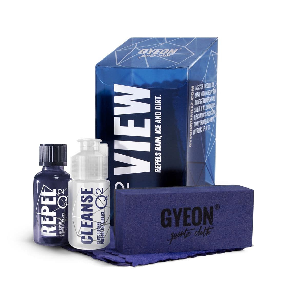 

Gyeon Q2 View 20ml - zestaw niewidzialna wycieraczka