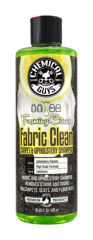 

Chemical Guys Foaming Citrus Fabric Clean 473ml - piana do czyszczenia dywaników tkanin i tapicerki