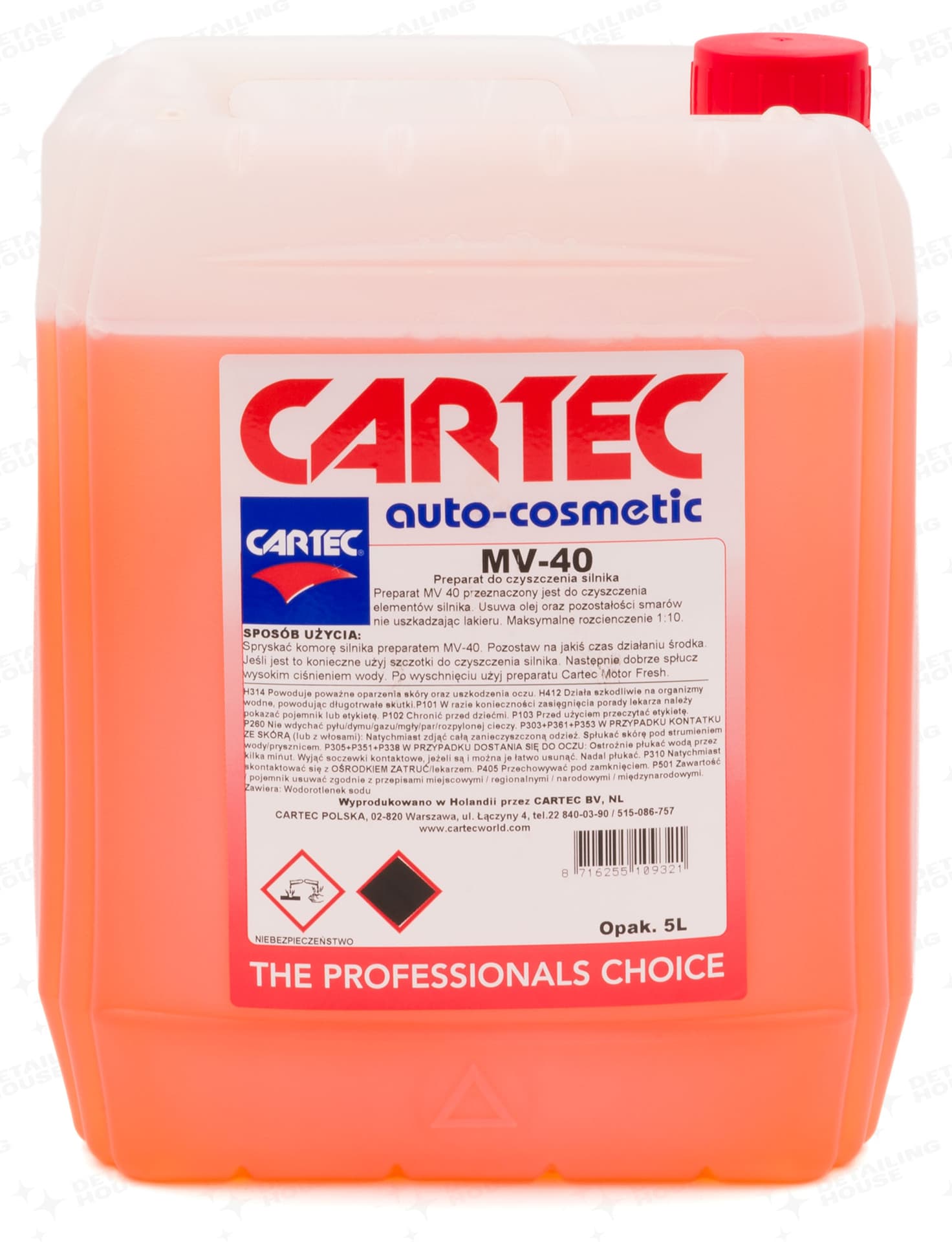 

Cartec MV-40 - skoncentrowany środek do mycia silnika 5L