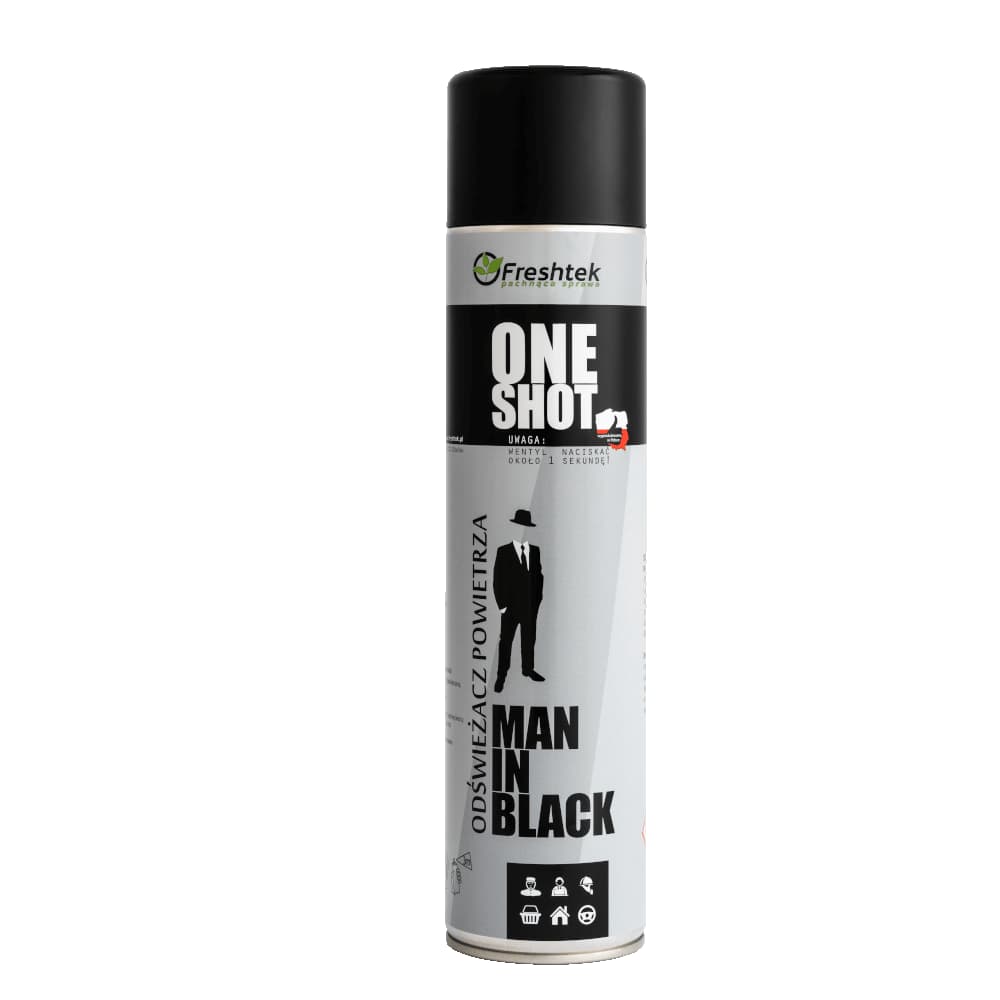

Freshtek One Shot Man in Black 600ml - odświeżacz powietrza