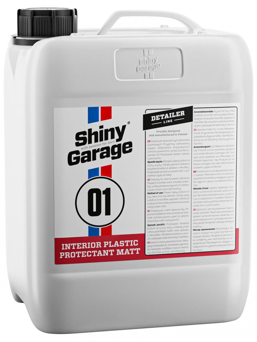 

Shiny Garage Interior Plastic Protectant Matt 5L - matowy dressing do wnętrza