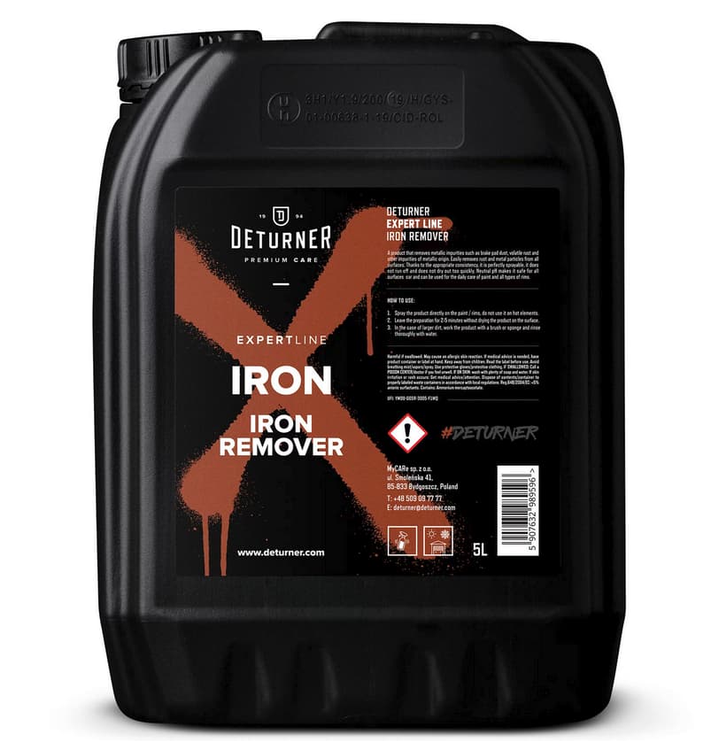 

Deturner Iron 5L - produkt do usuwania zanieczyszczeń metalicznych