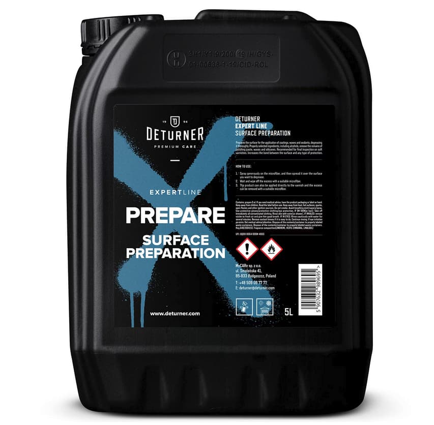 

Deturner Prepare 5L - produkt o właściwościach odtłuszczających