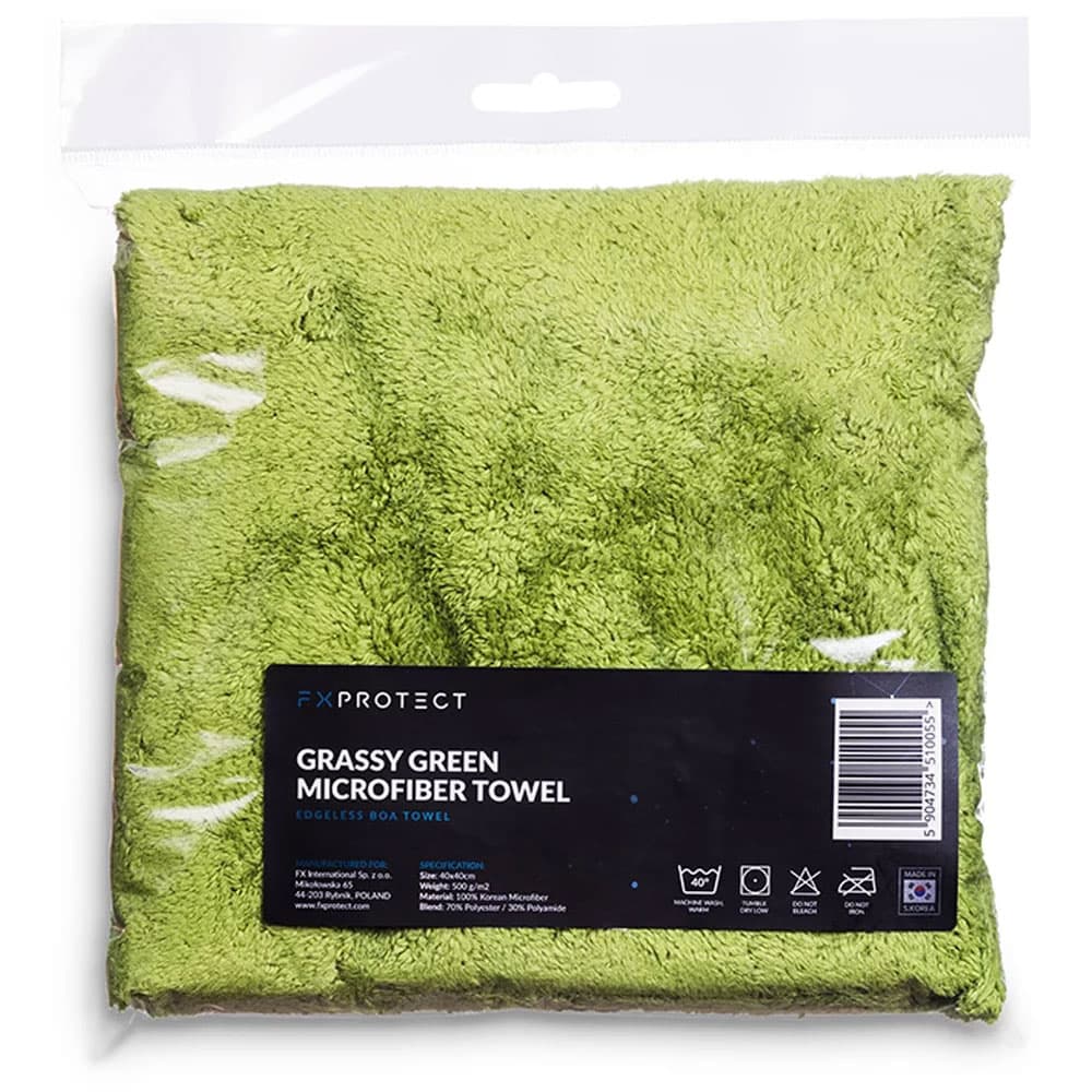 

FX Protect Mikrofibra Grassy Green Boa 40x40 - mikrofibra bezkrawędziowa