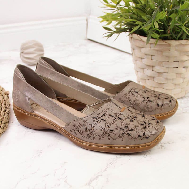 

Półbuty ażurowe W Rieker 41356 (kolor Beżowy/Kremowy, rozmiar 38)