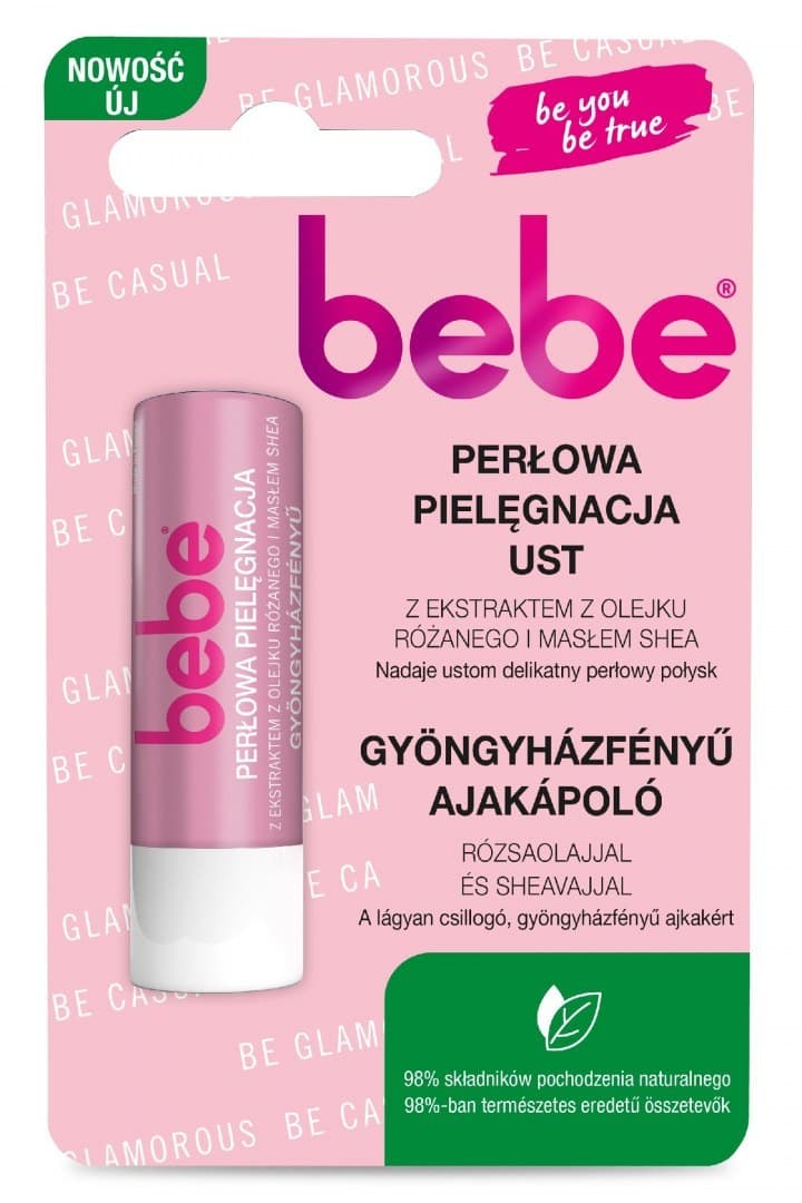 

BEBE Pomadka ochronna "Perłowa Pielęgnacja Ust" z Ekstraktem z Olejku Różanego i Masłem Shea 4.9g