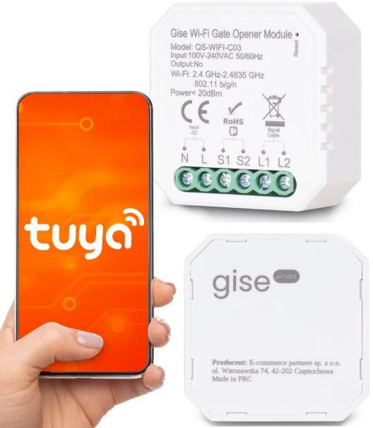 

GISE SMART Gate module Moduł do sterowania bramą Tuya WiFi
