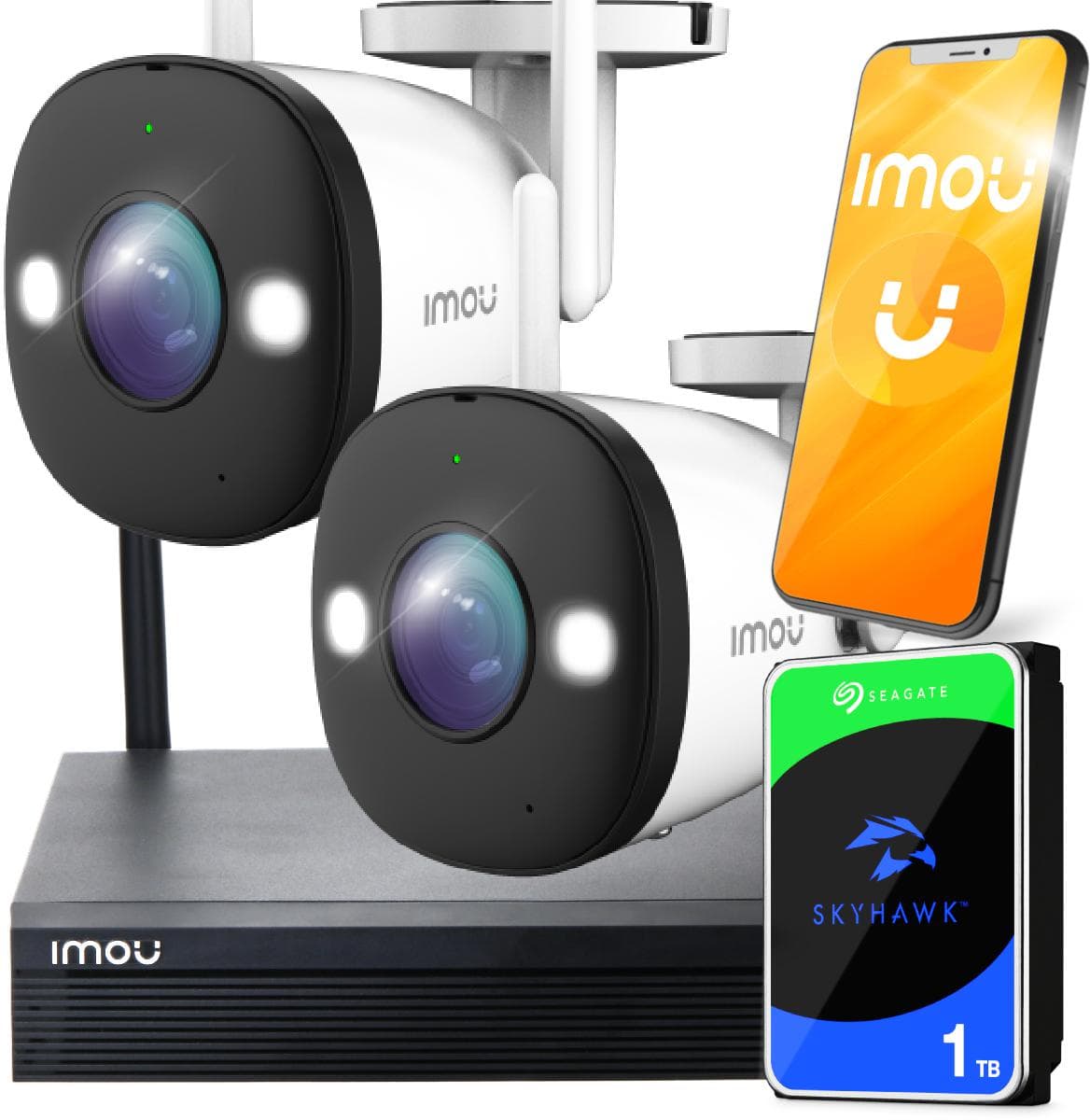 

Zestaw monitoringu Imou WiFi IP 2 kamery zewnętrzne IPC-F22FEP 2MPx