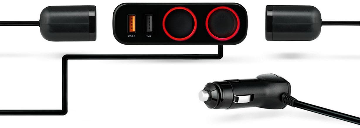 

Rozdzielacz samochodowy 12/24V Xblitz R1 Quick Charge