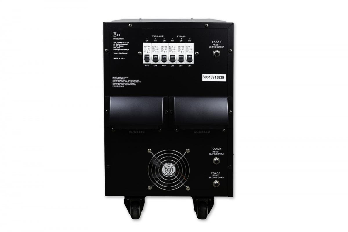

Stabilizator napięcia trójfazowy Volt Polska AVR PRO 25000VA 3% SERVO 3-F