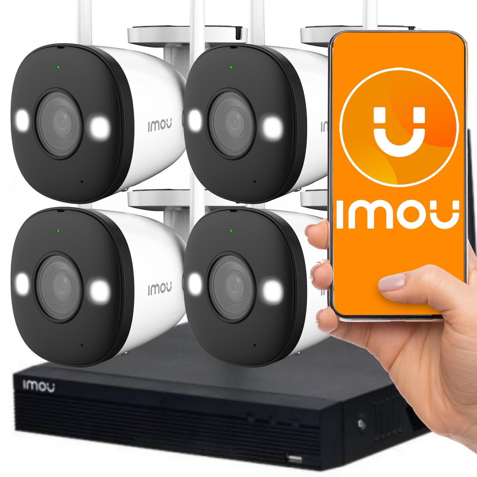 

Bezprzewodowy system bezpieczeństwa 4 Channel Wi-Fi NVR 4 Bullet 2 Cameras