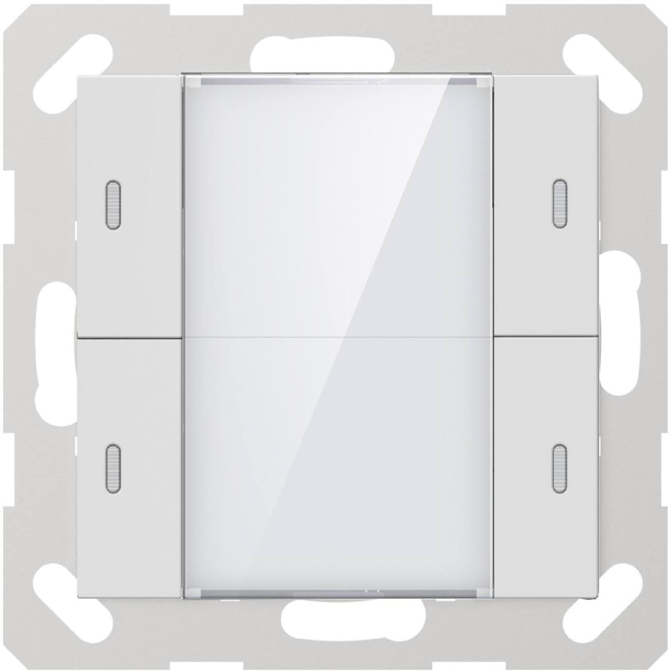 

GVS KNX Sensor dotykowy 2-przyciskowy z czujnikiem temp. biały błysz. CHPLE-04/02.1.00