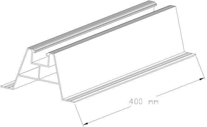 

SZYNA MONTAŻOWA TRAPEZOWA MOSTEK SMT-60/400 AL Z USZCZELKĄ, CORAB XPF_SM036