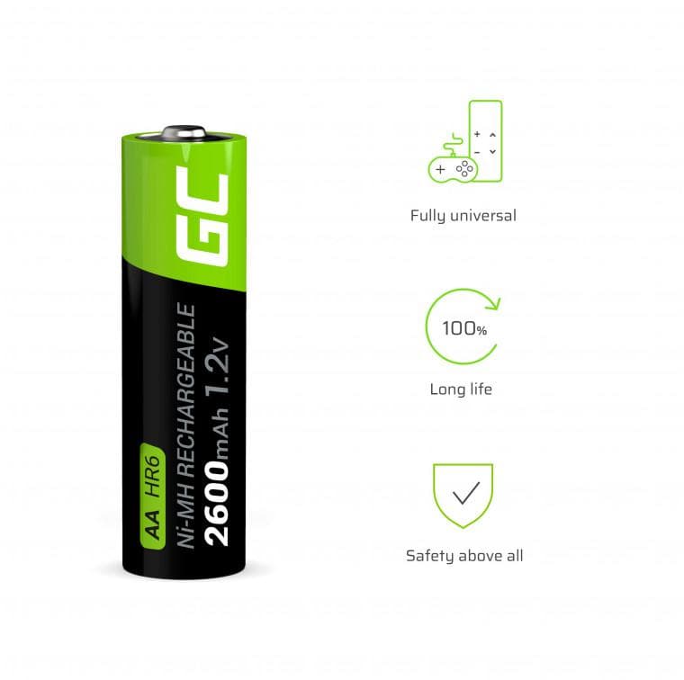 

AKUMULATORKI Green Cell 2x AA HR6 2600mAh GR05