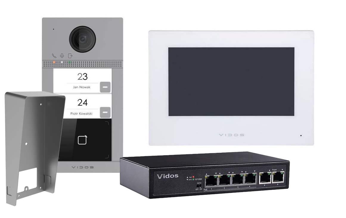 

WIDEODOMOFON IP VIDOS ONE 2xM2010W/S2402
