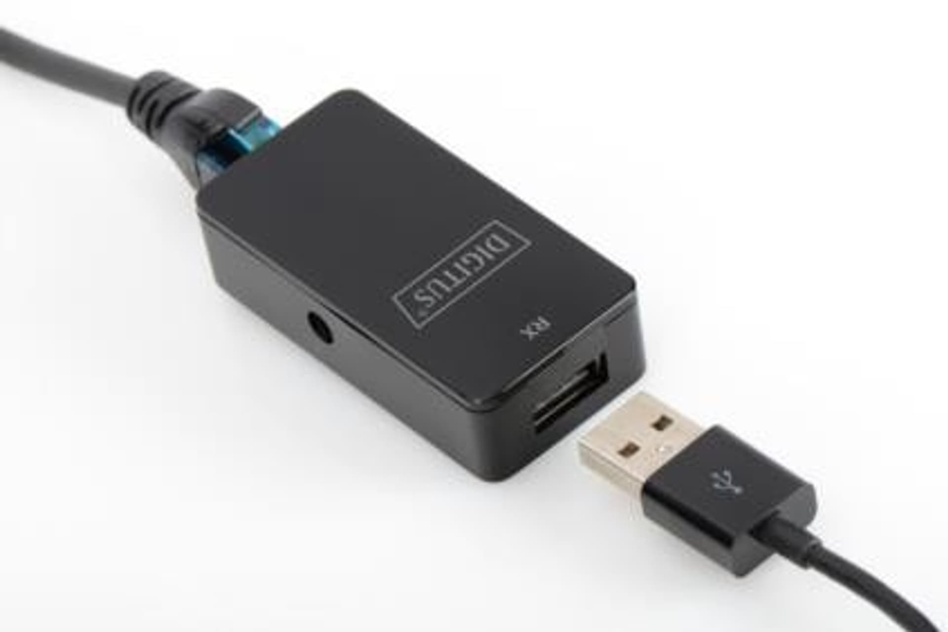 

Przedłużacz/Extender USB 2.0 HighSpeed po skrętce Cat.5e/6 UTP, do 50m