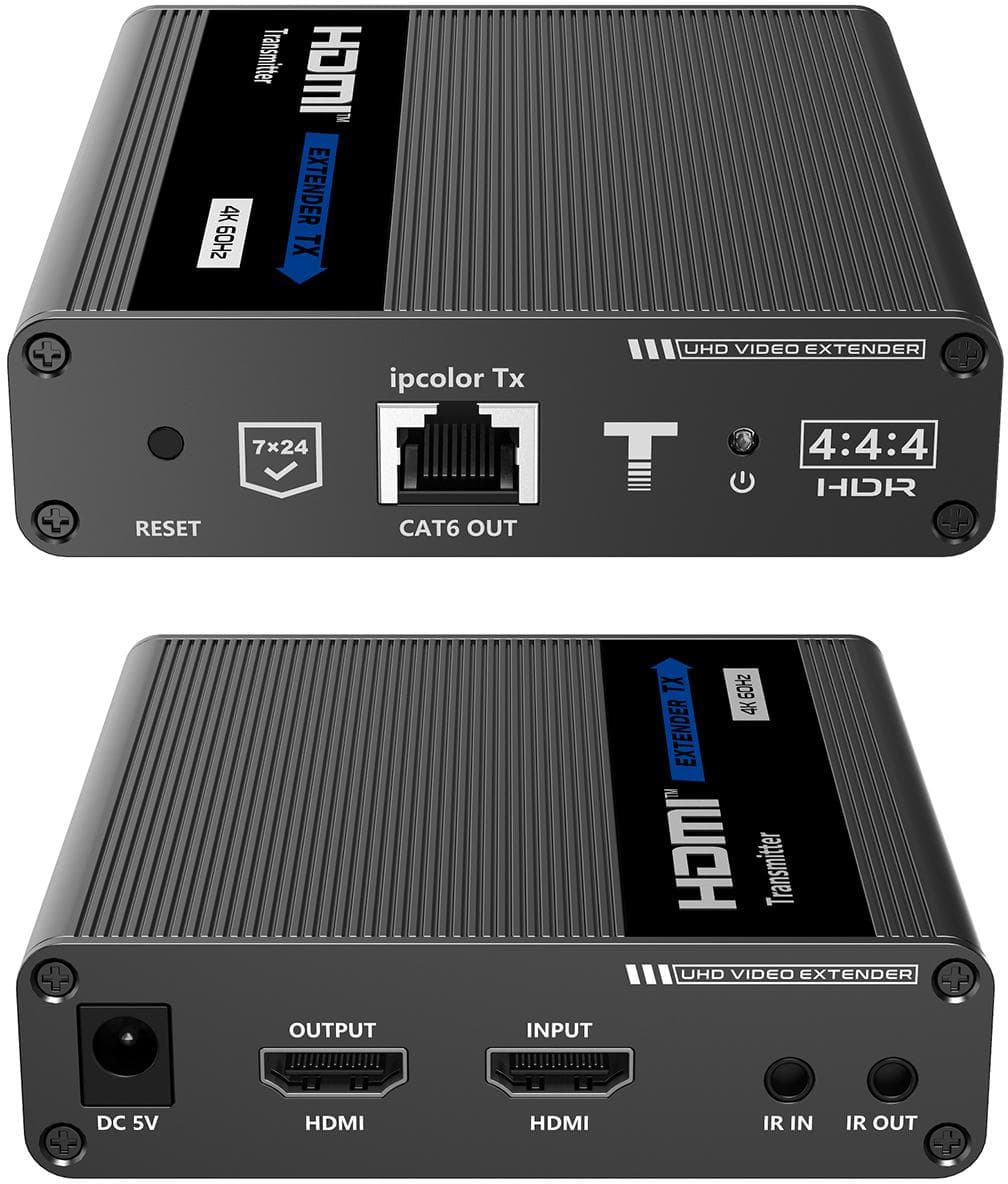 

Konwerter HDMI na LAN KASKADA 4K Spacetronik IP SPH-676C - zestaw