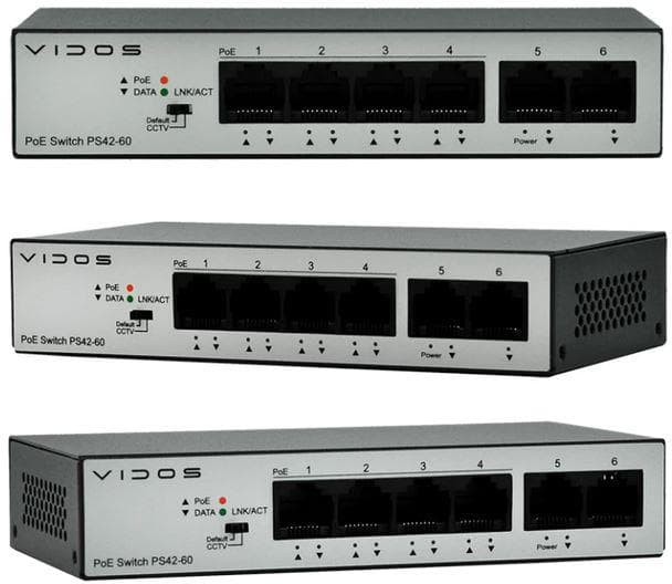 

Switch PoE 4 portowy VIDOS ONE PS 42/60