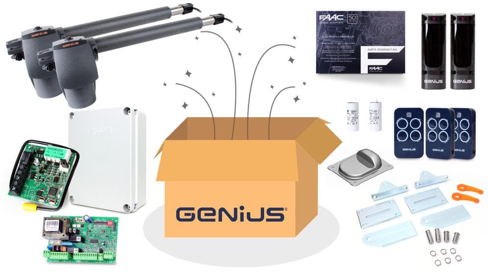 

Zestaw Genius G-Bat 400 do 8m bram dwuskrzydłowych