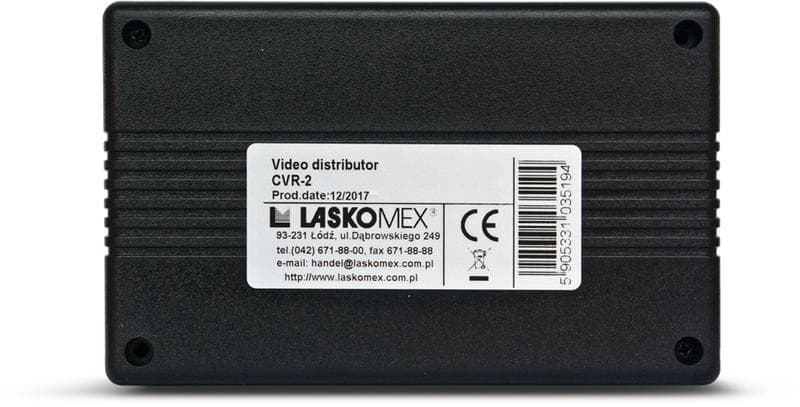 

Laskomex CV-R2 CVR-2 Moduł rozdzielacza wideo do monitorów (obsługujący do 4 monitorów)