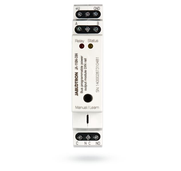 

JA-110N-DIN Moduł wyjścia PG 250V/16A na szynę DIN