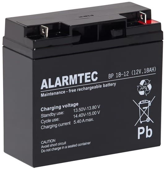 

Akumulator AGM ALARMTEC serii BP 12V 18Ah