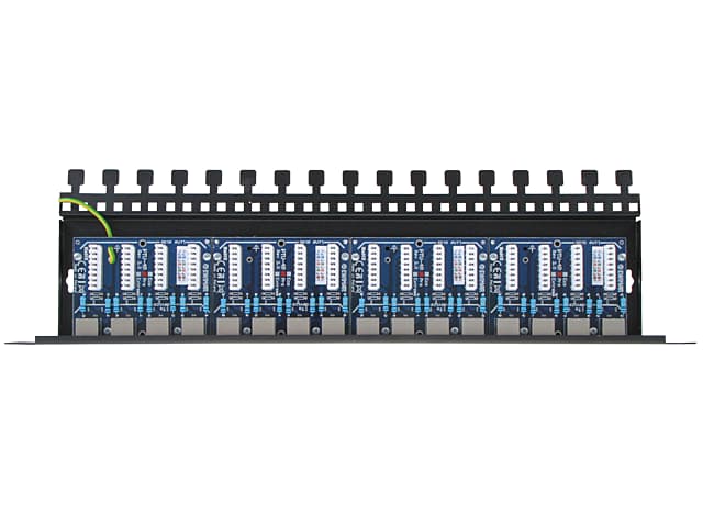 

16-kanałowy panel zabezpieczający LAN z ochroną przepięciową PoE EWIMAR PTU-516R-ECO/PoE