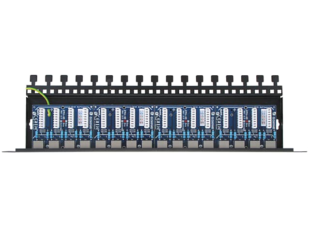 

16-kanałowy panel zabezpieczający LAN z podwyższoną ochroną przepięciową PoE EWIMAR PTU-516R-PRO/PoE