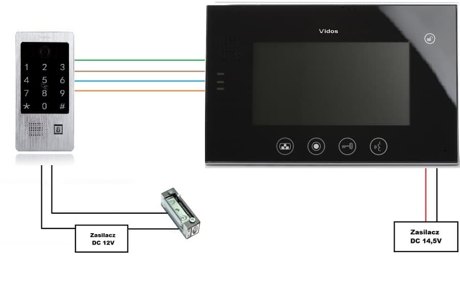 

WIDEODOMOFON VIDOS M670B/S20DA