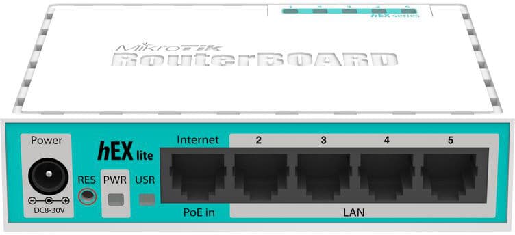 

MikroTik hEX lite Router RB750r2, 5x RJ45 100Mb