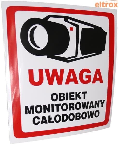 

NAKLEJKA OBIEKT MONITOROWANY 10x10 8332