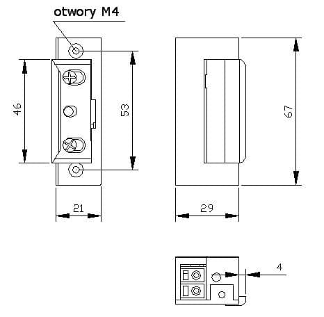 

ZACZEP ELEKTRA R4 Z PAMIĘCIĄ Z BLOKADĄ SYMETRYCZNY 24V