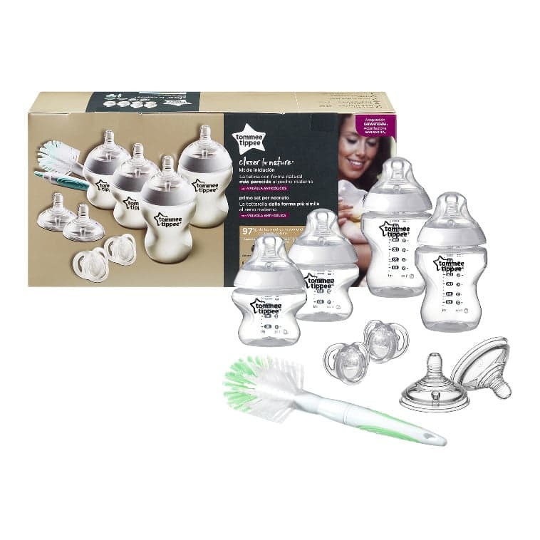 

Tommee Tippee Closer To Nature zestaw startowy dla noworodka butelka 150ml x2 + butelka 260ml x2 + szczotka do butelek + smoczek 0-6m