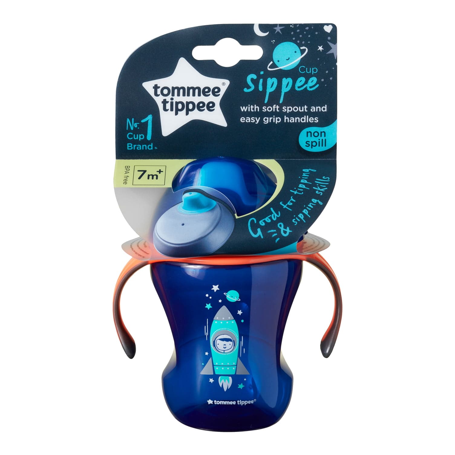 

Tommee Tippee Sippee Cup kubek niekapek z uchwytami 7m+ Boy 230ml