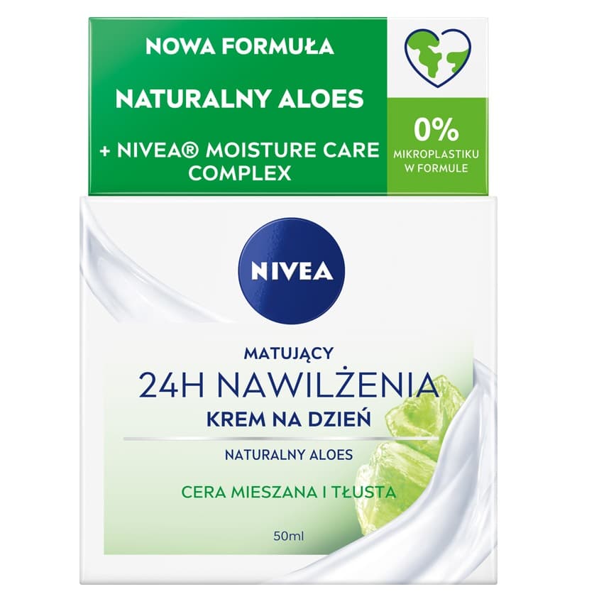 

Nivea 24H Nawilżenia Matujący Krem na dzień do cery mieszanej i tłustej 50ml