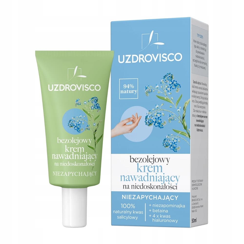 

Uzdrovisco Bezolejowy krem nawadniający na niedoskonałości 50ml