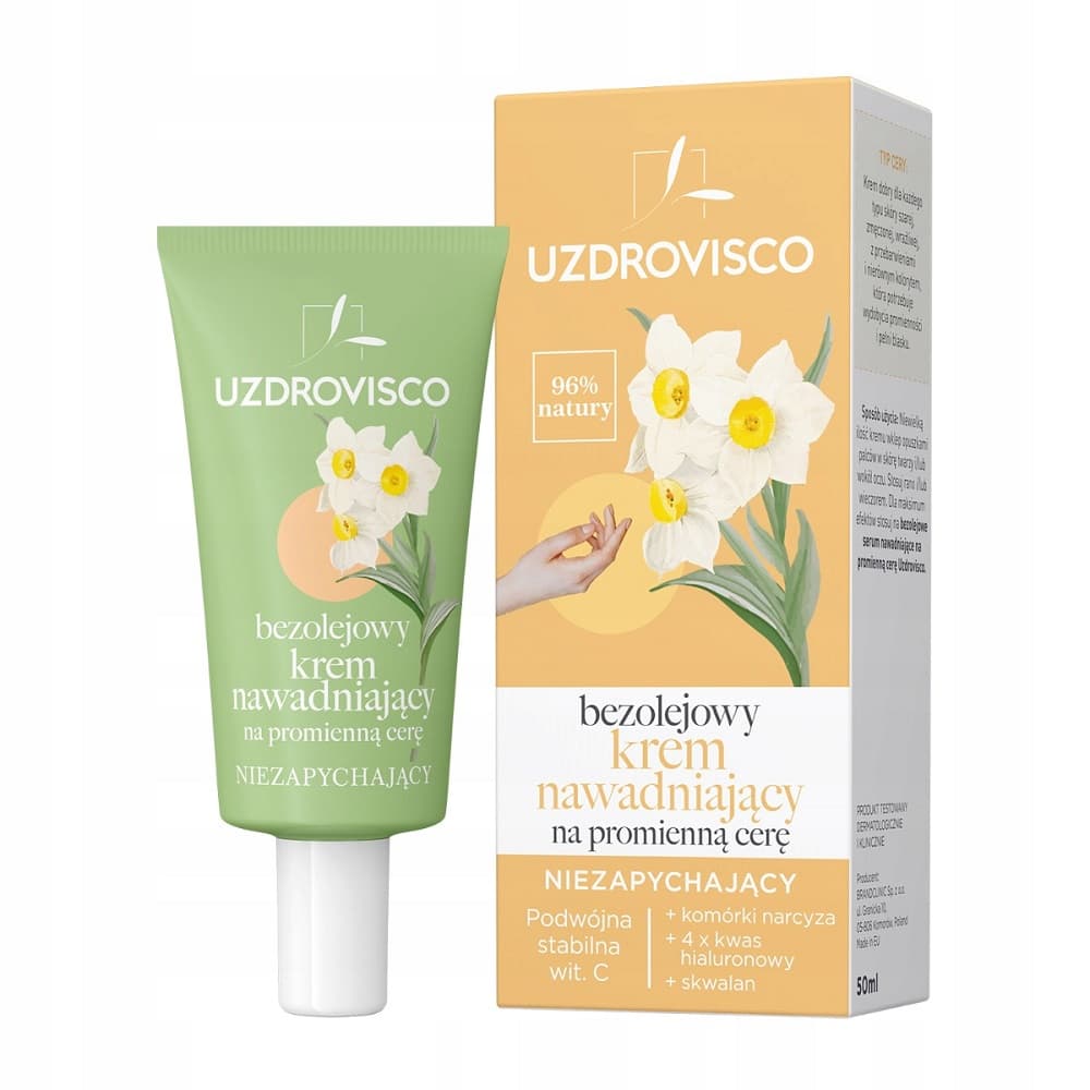 

Uzdrovisco Bezolejowy krem nawadniający na promienną cerę 50ml