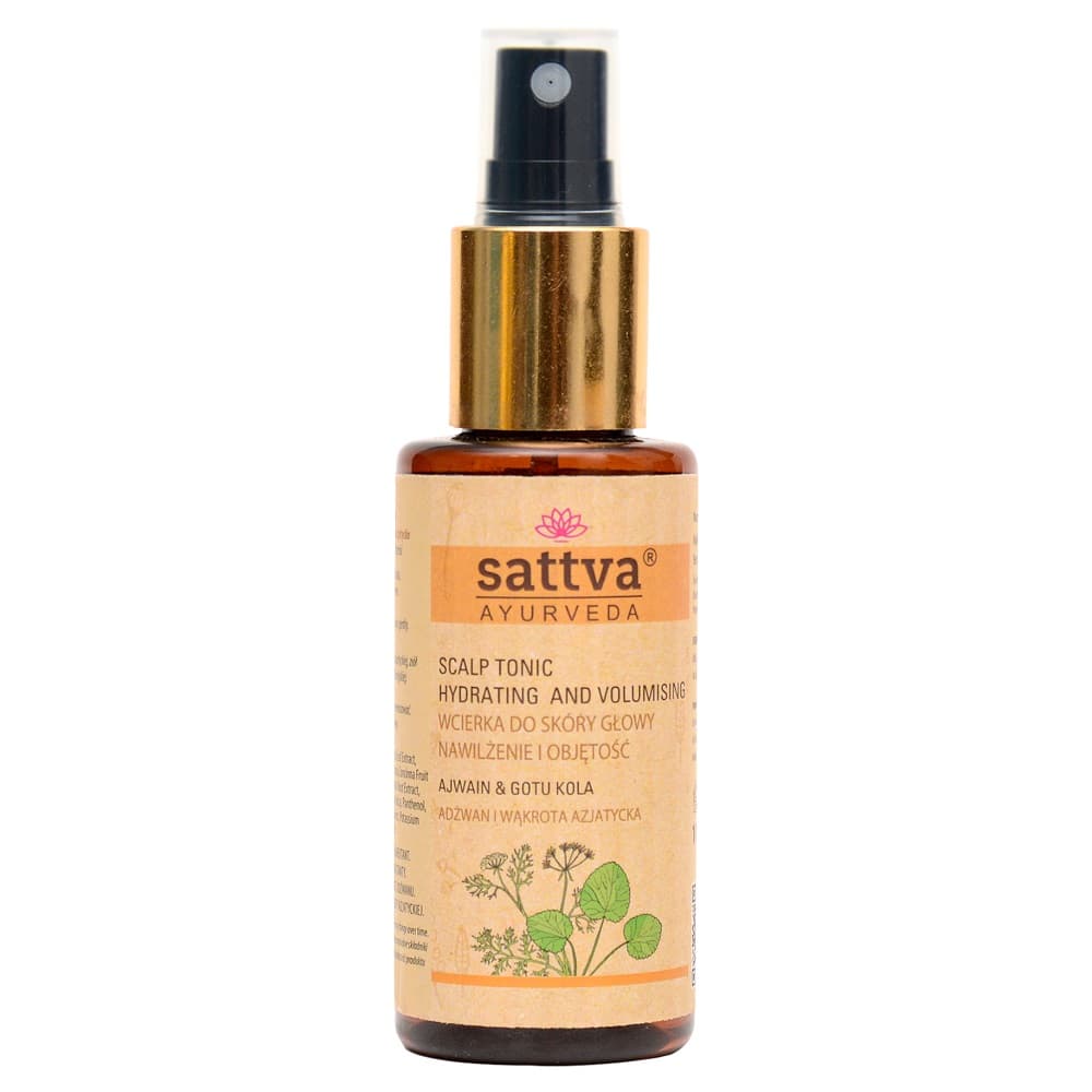 

SATTVA Ayurveda Scalp Tonic Hydrating and Volumising wcierka do skóry głowy nawilżenie i objętość Ajwain Gotukola 100ml