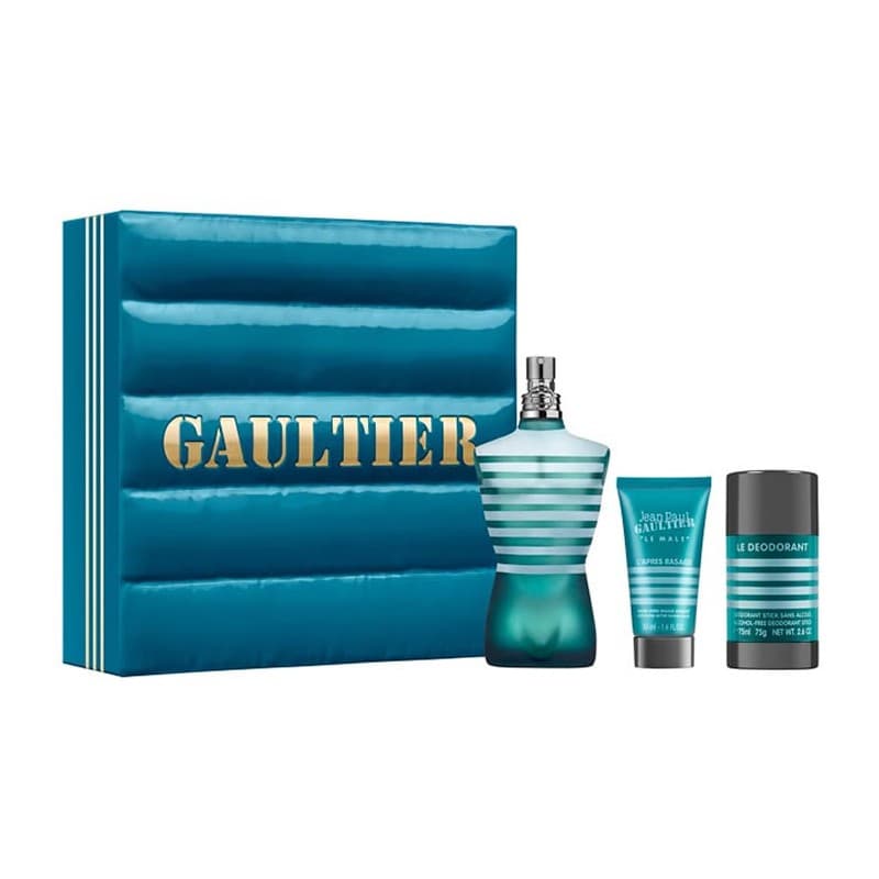 

Jean Paul Gaultier Le Male zestaw woda toaletowa spray 125ml + balsam po goleniu 50ml + dezodorant sztyft 75ml (M)