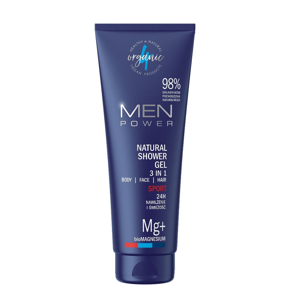 

4ORGANIC Man Power naturalny żel pod prysznic 250ml