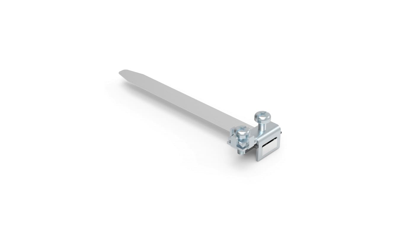

Opaska uziemiająca 410x20x48mm średnica rury d0 124mm NI /96440301/