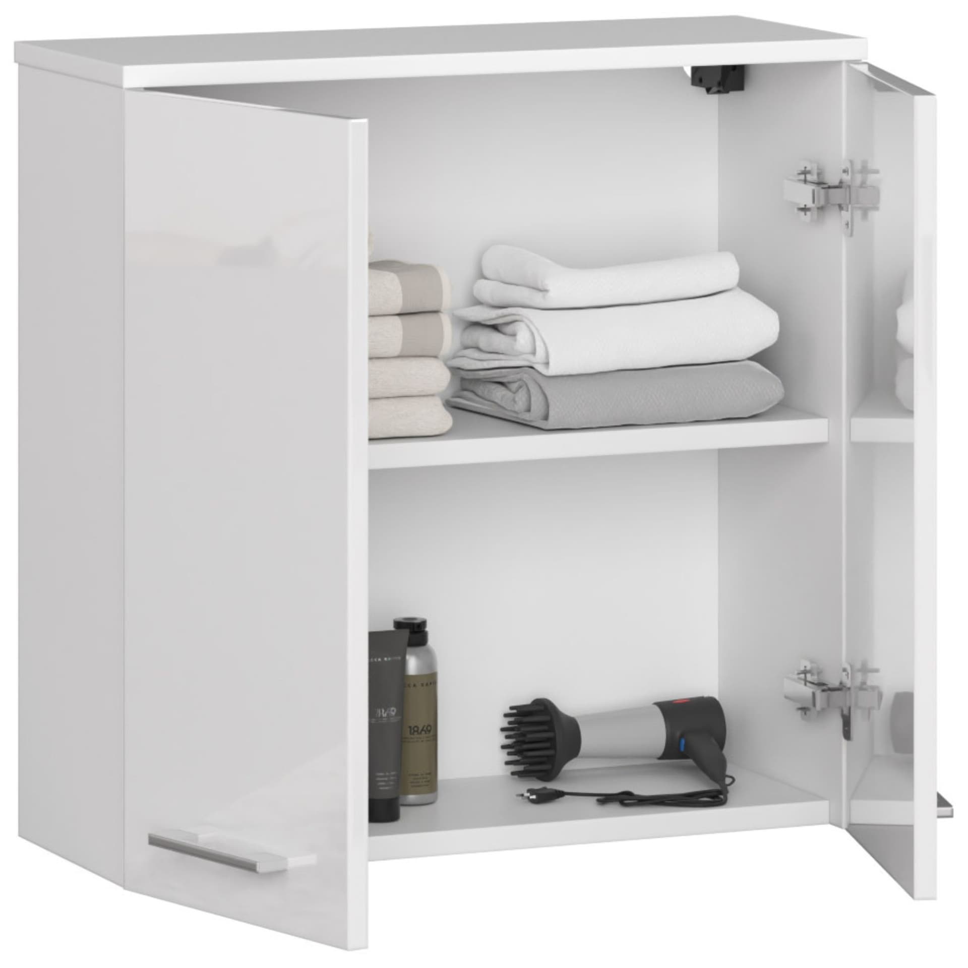 

SZAFKA WISZĄCA W 60 cm FIN 2D BIAŁY POŁYSK