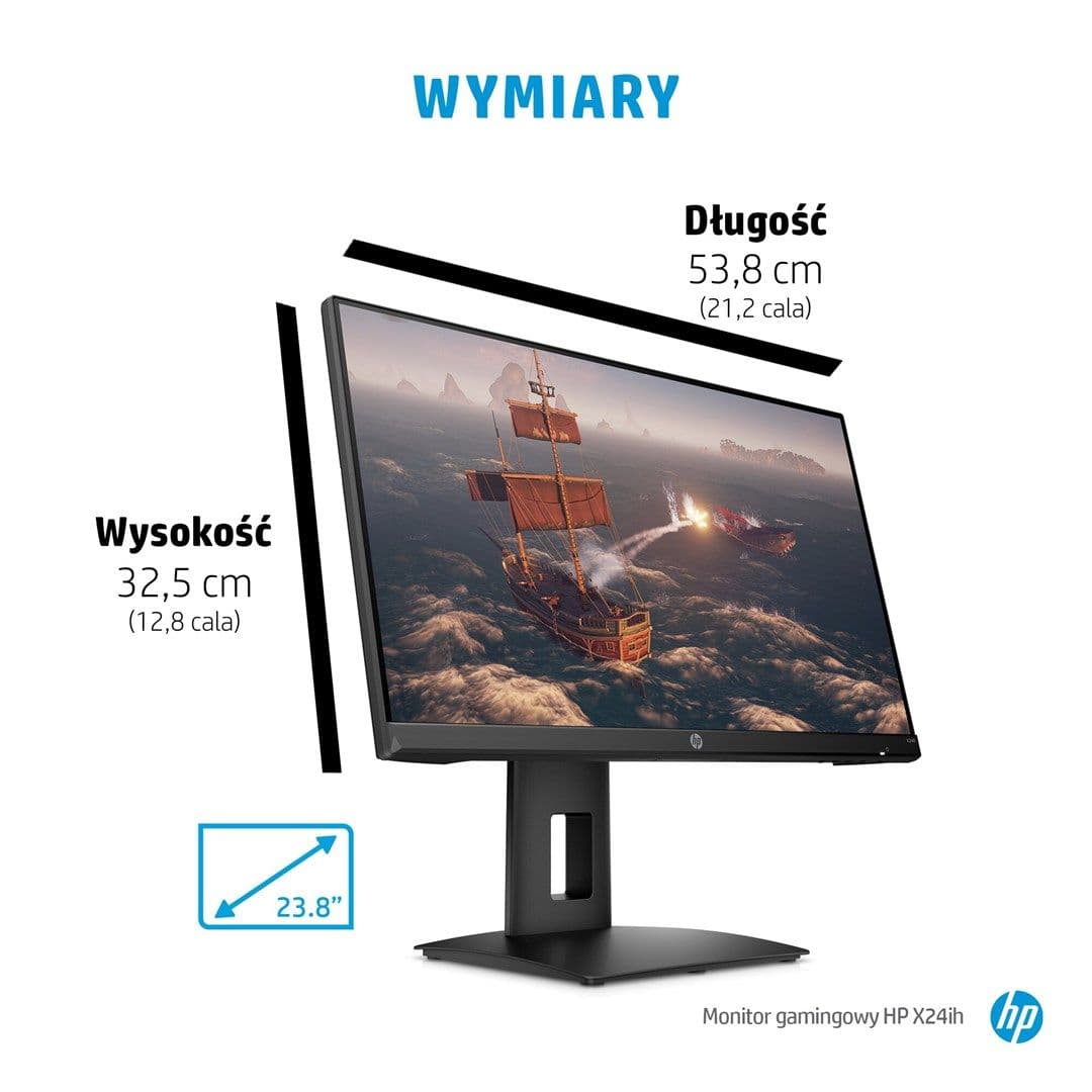 

MONITOR HP LED, IPS 23,8" X24ih (2W925AA) 144Hz, 2w925aa) 144h