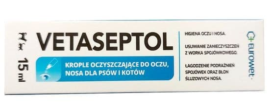 

Vetaseptol krople do oczu i nosa 15ml